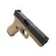 Модель пистолета Glock 17, KP-17-MS-TAN, GBB, металл, койот, грин газ (KJW)